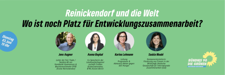 Veranstaltung zur Entwicklungszusammenarbeit am 3. Juni 