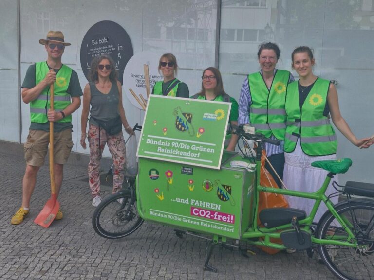 Bündnisgrüner CleanUp in Reinickendorf