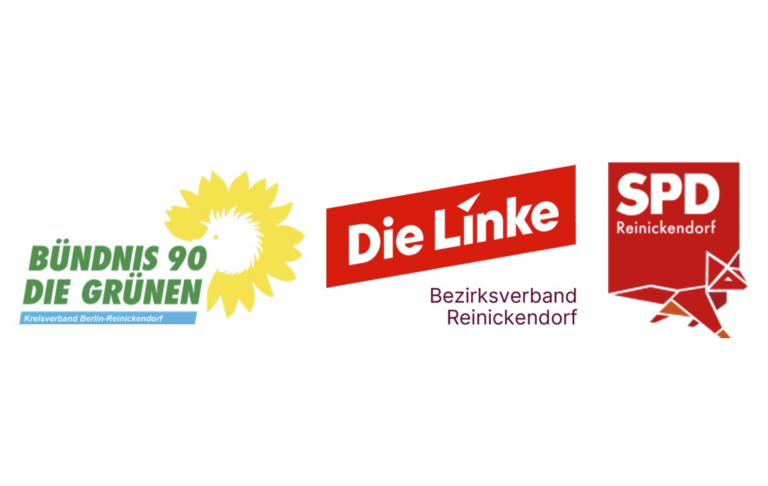 Gemeinsame Erklärung der Bezirksverbände Reinickendorf von DIE LINKE, SPD und BÜNDNIS 90/DIE GRÜNEN